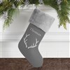 Grey Faux Fur Stocking