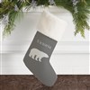 Ivory Faux Fur Stocking