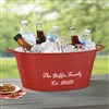 Red Beverage Tub