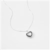 Pave Scroll Heart Locket Front