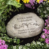 Personalized Decorative Garden Stones - Loving Couple - 10256