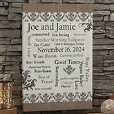 Personalized Wedding Gift Canvas Art - Life Together - 10354