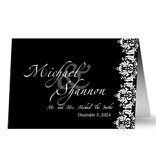 Personalized Wedding Greeting Cards - Wedding Couple - 11672