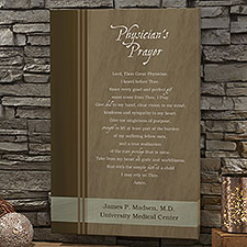 Personalized Canvas Artwork - Physicians Prayer - 11713