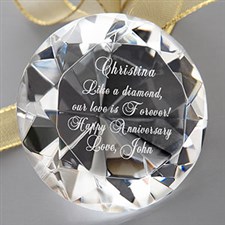 Personalized Diamond Paperweight Gifts for Her - 1208