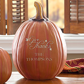 Personalized Fall Pumpkin Decorations - Give Thanks - 12253