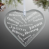 Personalized Christmas Ornaments - Her Heart Of Love - 12413