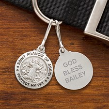 Personalized St Francis Dog Tag Medal - 12451