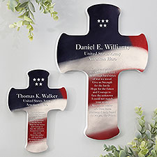 Personalized Wall Cross - Soldiers Prayer - 12596