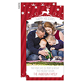 Personalized Holiday Photo Postcards - Reindeer - 13359