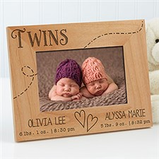 Personalized Picture Frames for Twins  Triplets - 13441