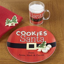 Personalized Cookies For Santa Dishes - 13832D