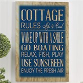 Personalized Canvas Prints - Beach House Rules - 13986