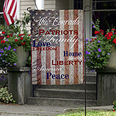 Personalized Garden Flags - Patriotic Family - 14576