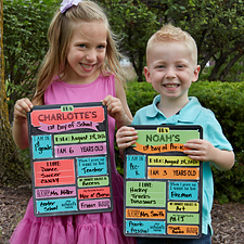 Personalized First Day Of School Dry Erase Sign - 15724