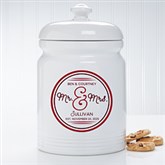 Personalized Wedding Cookie Jar - Circle Of Love - 15871