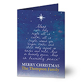 Personalized Christmas Cards - Silent Night - 16098