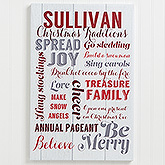 Personalized Canvas Prints - Holiday Family Traditions - 16211