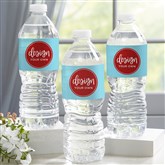 Baby Blue Water Bottle Labels