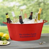 Red Beverage Tub