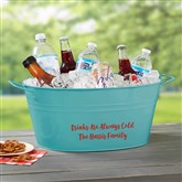 Teal Beverage Tub