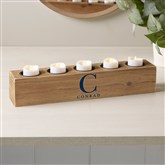 5pc Wood Tea Light Holder