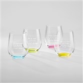 Color Wine 4pc Set