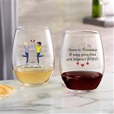 2 Friends Stemless Wine Glass