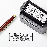 Personalized Self-Inking Address Stamper - Modern  - 16563