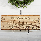 Personalized Basswood Plank Sign - Welcome To Our Nest - 16640