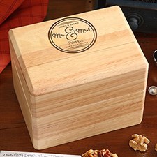 Personalized Wedding Recipe Box - Circle Of Love - 16963