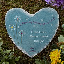 Personalized Mom Heart Garden Stone - A Moms Hug - 17275