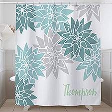 Personalized Shower Curtain - Mod Floral - 17578