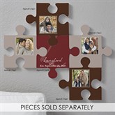 Personalized Family Wall Puzzle Piece - Family Name - 17699