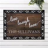 Personalized Live Laugh Love Doormats - 17790