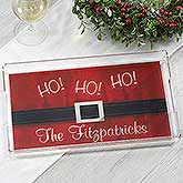 Personalized Christmas Serving Tray - Santa Belt - 17851