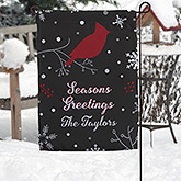 Personalized Garden Flag - Wintertime Wishes - 17961