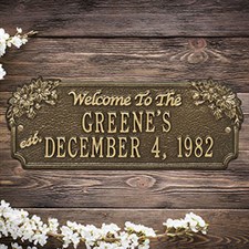 Personalized House Plaque - Home Established - 18026D