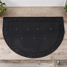 Half Round Doormat Recycled Rubber Tray - 18086