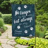 Pet Memorial Personalized Garden Flag - Paw Prints - 18202