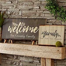 Cozy Home Signs - Personalized Basswood Planks - 18276