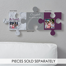 Personalized Puzzle Piece Wall Decor - Brick  Stone - 18366