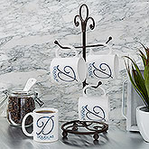 Personalized Coffee Mugs - Name & Initial - 18544