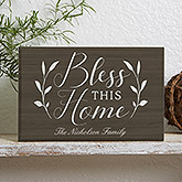 Personalized Shelf Decor - Bless This Home - 19129