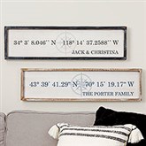 Personalized Barnwood Wall Art - Latitude & Longitude - 19253