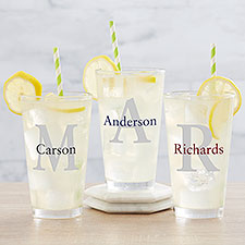 Personalized Pint Glass - Name  Initial - 19412