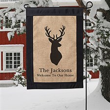 Winter Themed Personalized Garden Flags - 19521