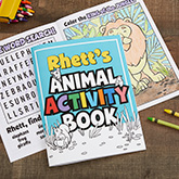 Personalized Coloring Activity Book - Amazing Animals - 19581