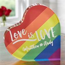 Love Is Love Personalized Rainbow Keepsake - 19735