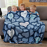 Personalized Blankets - Loving Hearts - 20545